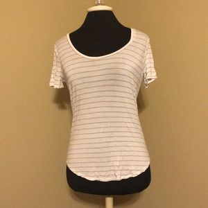 ❤️ Garage Striped Scoop Neck Tee